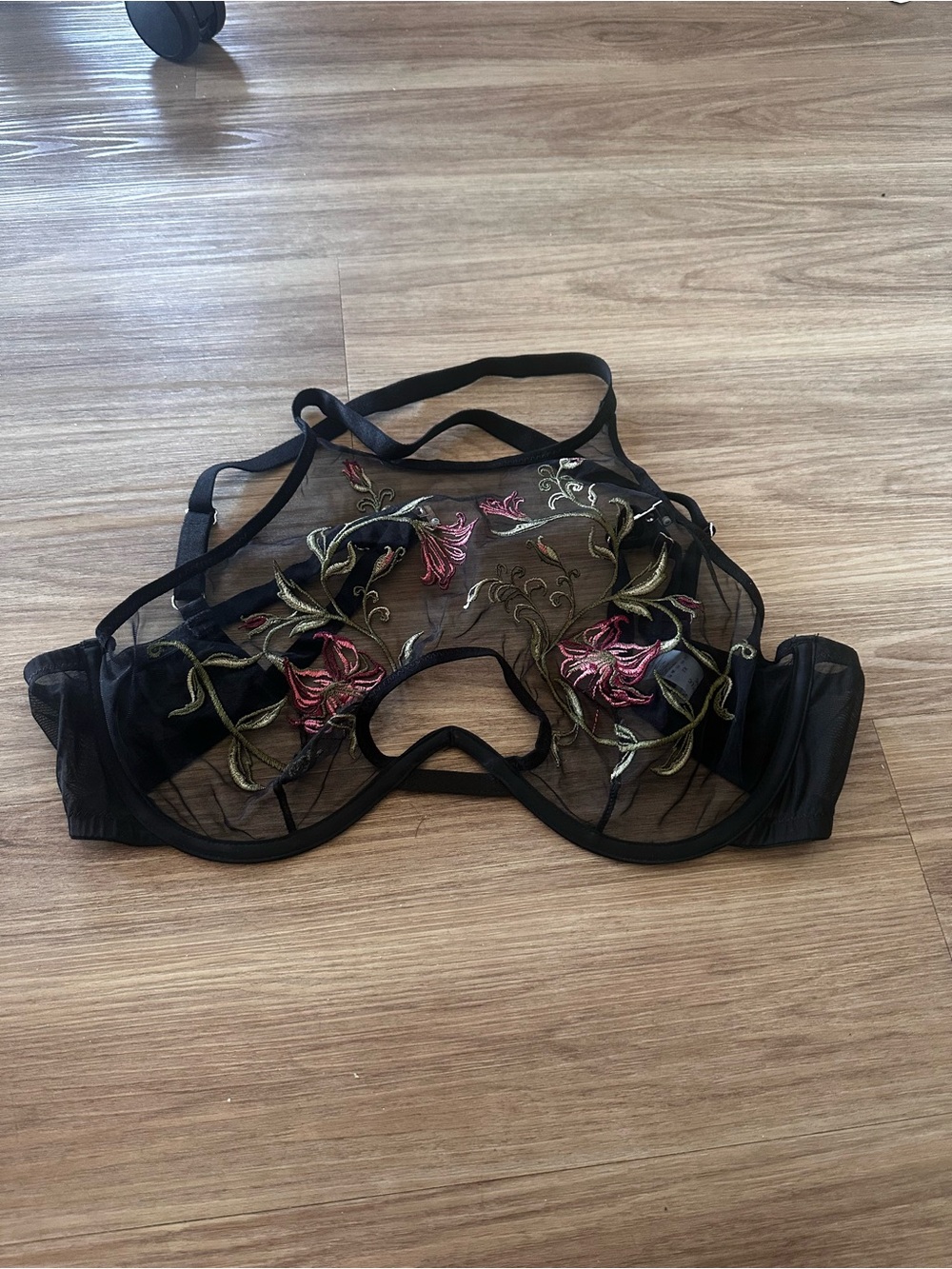 Thistle and Spire Mesh High Neck bra